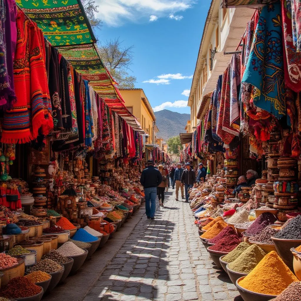Cultura y colores en el mercado de Salta
